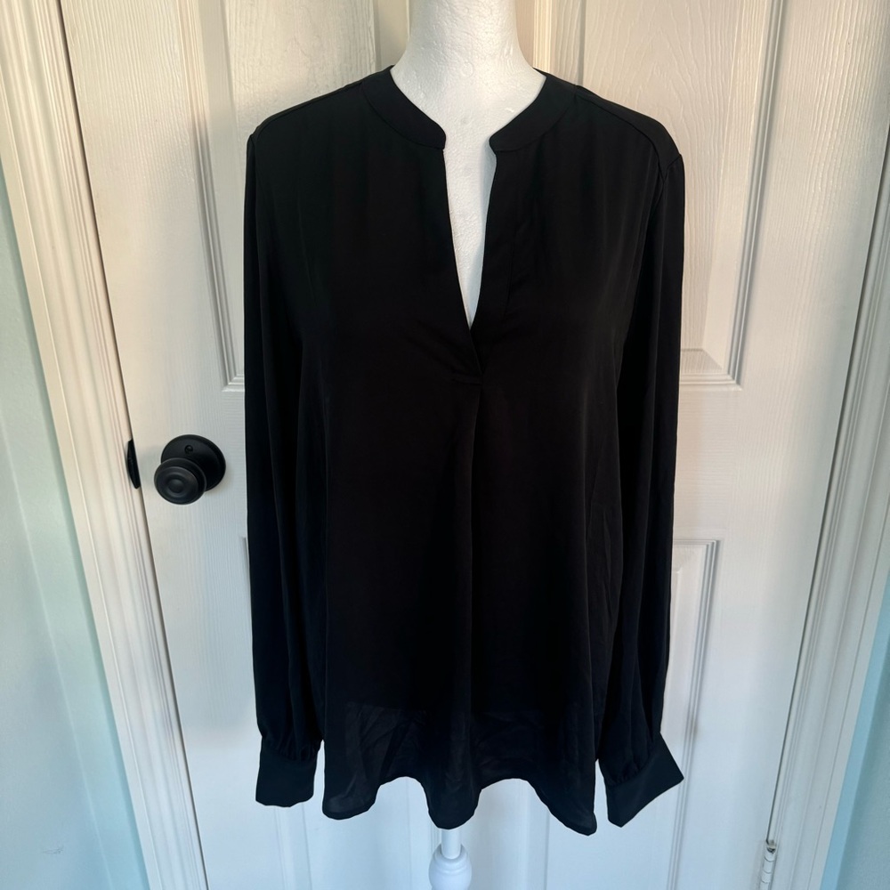 Current Air Black Long Sleeve Blouse